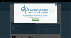 Desktop Screenshot of diversityfirsttoolkit.org